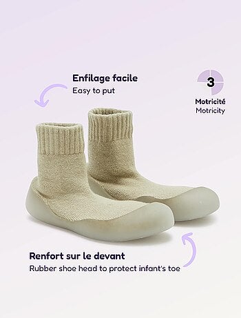 Calzini-scarpe per motricità 3 'Primi passi' - Kitchoun