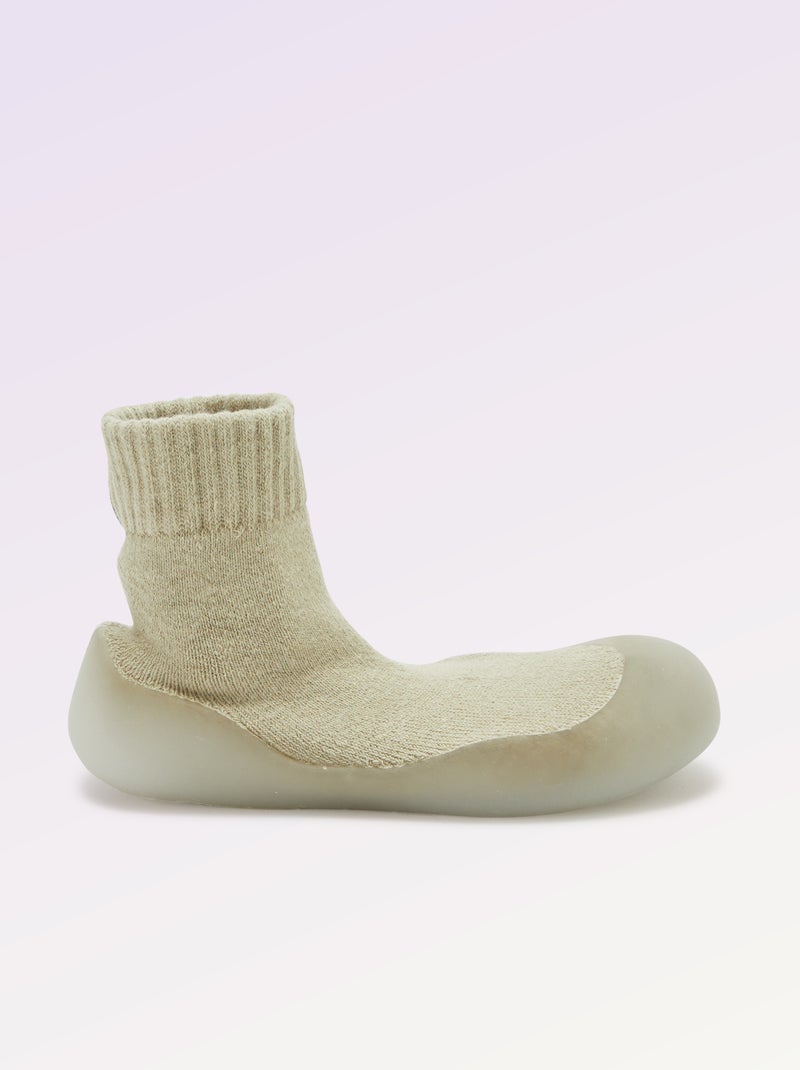 Calzini-scarpe per motricità 3 'Primi passi' - Kitchoun Verde - Kiabi