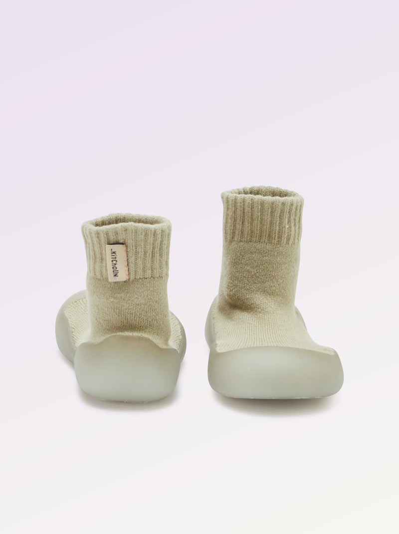 Calzini-scarpe per motricità 3 'Primi passi' - Kitchoun Verde - Kiabi