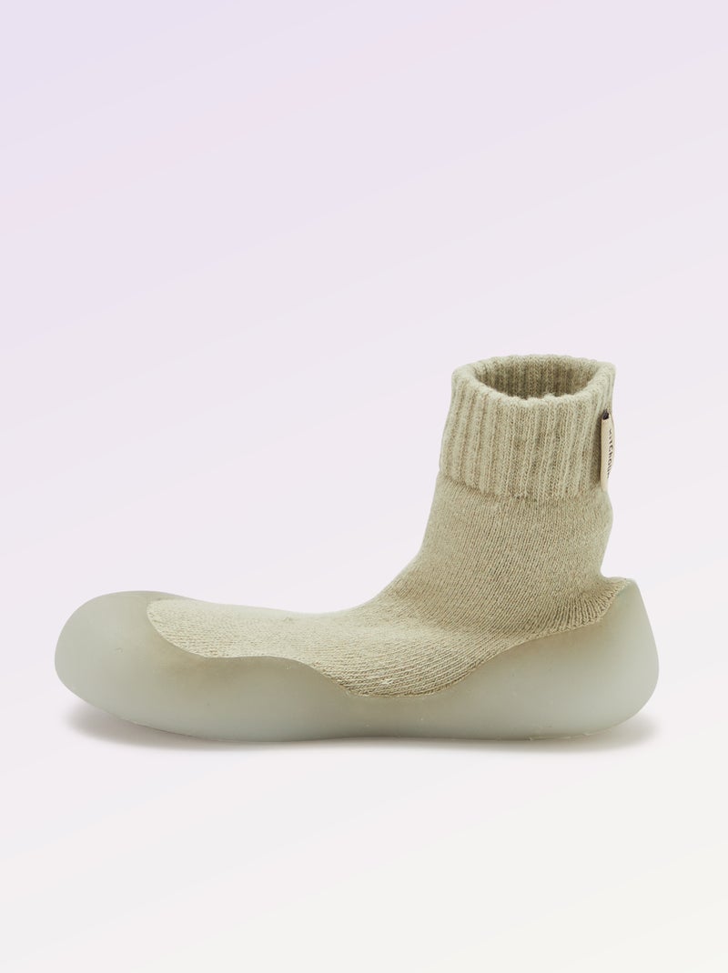 Calzini-scarpe per motricità 3 'Primi passi' - Kitchoun Verde - Kiabi