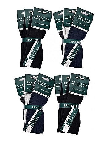 Calzini senza elastico donna Gambe sensibili - Confezione da 12