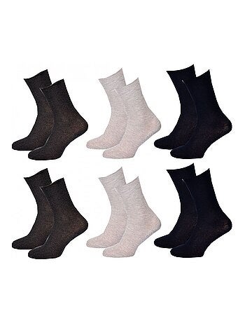 Calzini senza elastico donna Gambe sensibili - Confezione da 6