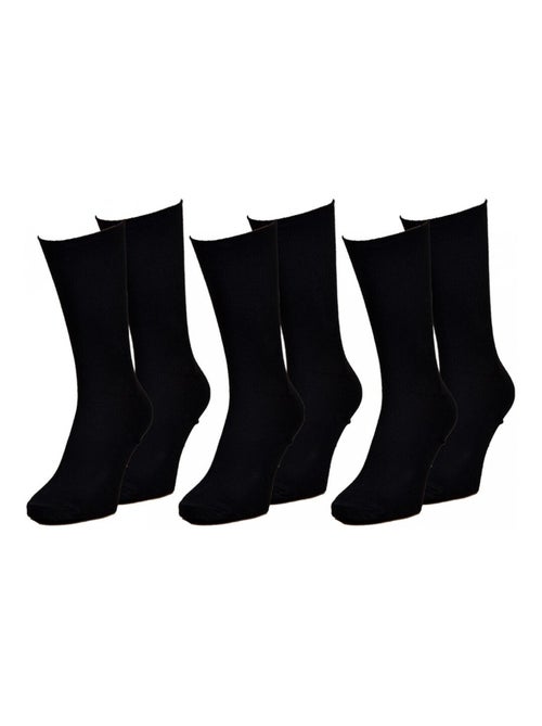 Calzini senza elastico uomo Gambe sensibili - Confezione da 3 - Kiabi Calzini senza elastico uomo Gambe sensibili - Confezione da 3 - Kiabi