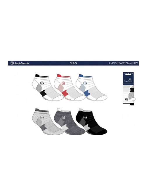 Calzini Sergio Tacchini - Confezione da 6 - Kiabi Calzini Sergio Tacchini - Confezione da 6 - Kiabi
