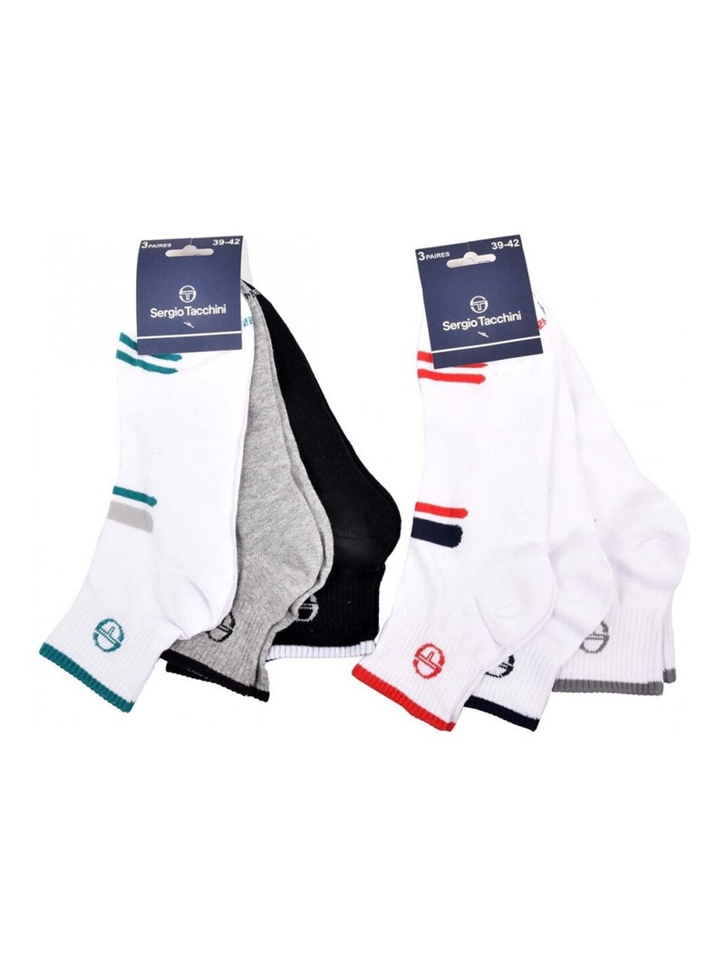Calzini SERGIO TACCHINI QUARTER - Confezione da 6 Multicolore - Kiabi