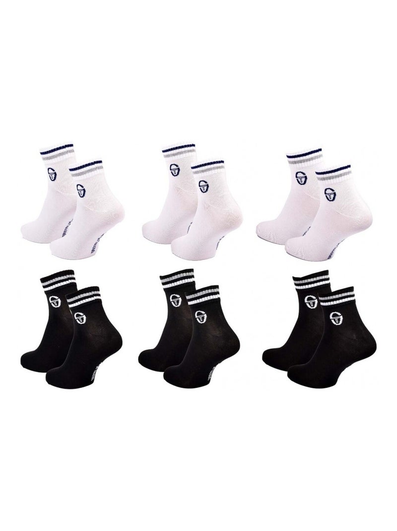 Calzini SERGIO TACCHINI QUARTER - Confezione da 6 Multicolore - Kiabi