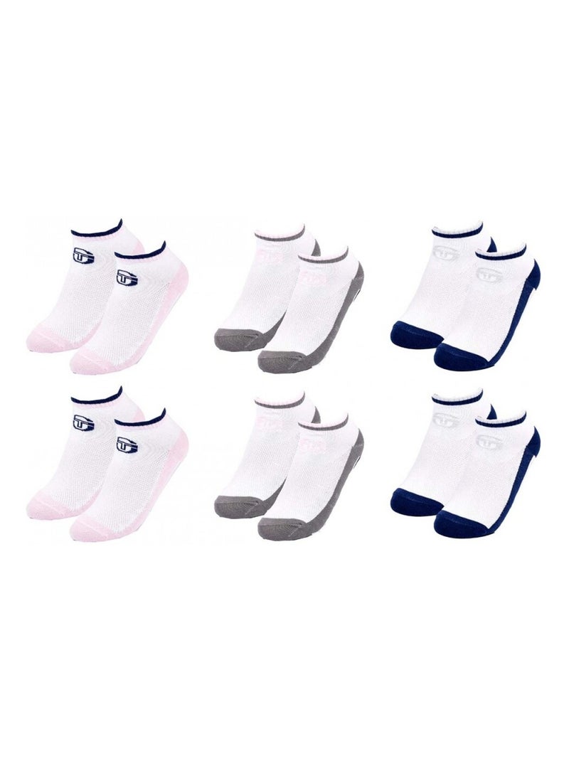 Calzini SERGIO TACCHINI SNEAKER - Confezione da 6 Multicolore - Kiabi