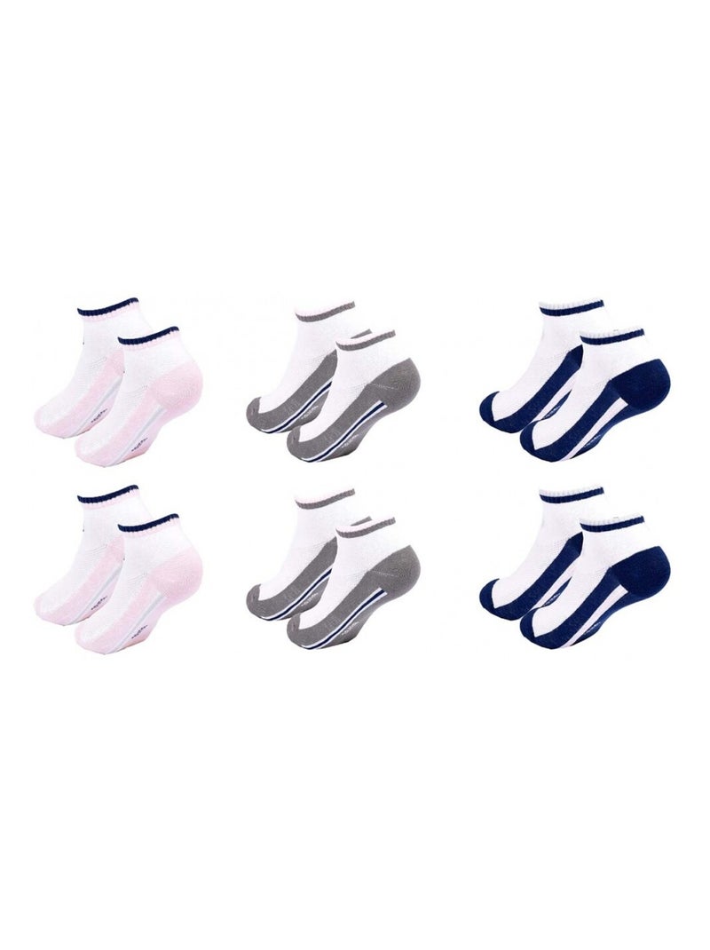 Calzini SERGIO TACCHINI SNEAKER - Confezione da 6 Multicolore - Kiabi