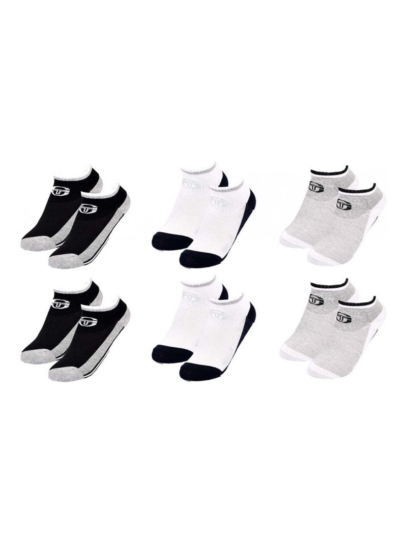 Calzini SERGIO TACCHINI SNEAKER - Confezione da 6 Multicolore - Kiabi