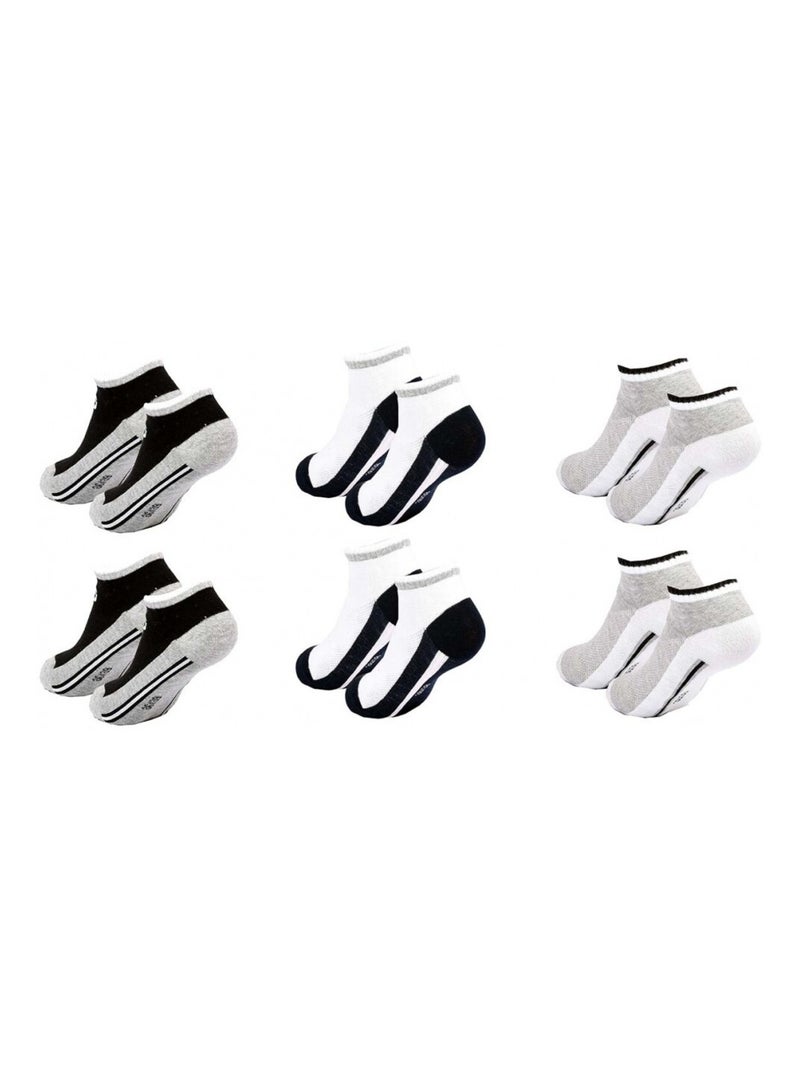 Calzini SERGIO TACCHINI SNEAKER - Confezione da 6 Multicolore - Kiabi