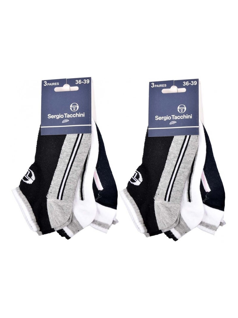Calzini SERGIO TACCHINI SNEAKER - Confezione da 6 Multicolore - Kiabi