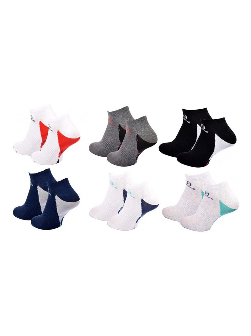 Calzini SERGIO TACCHINI SNEAKER - Confezione da 6 Multicolore - Kiabi