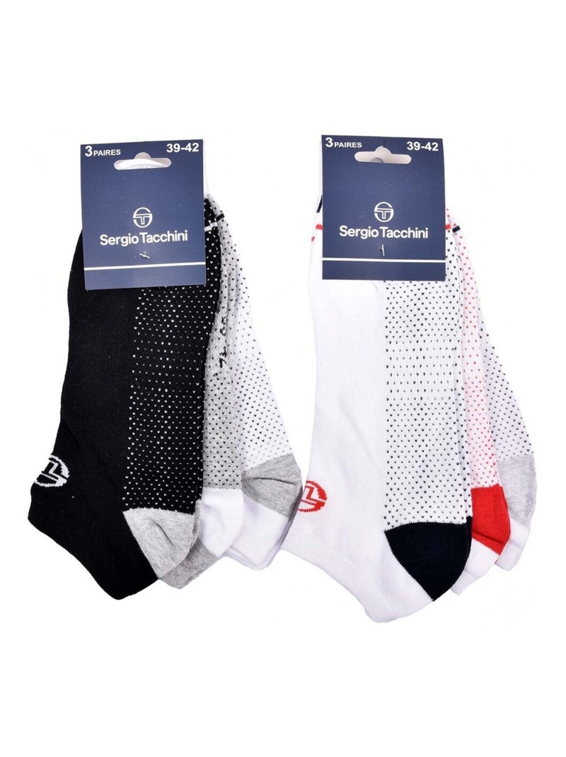 Calzini SERGIO TACCHINI SNEAKER - Confezione da 6 Multicolore - Kiabi