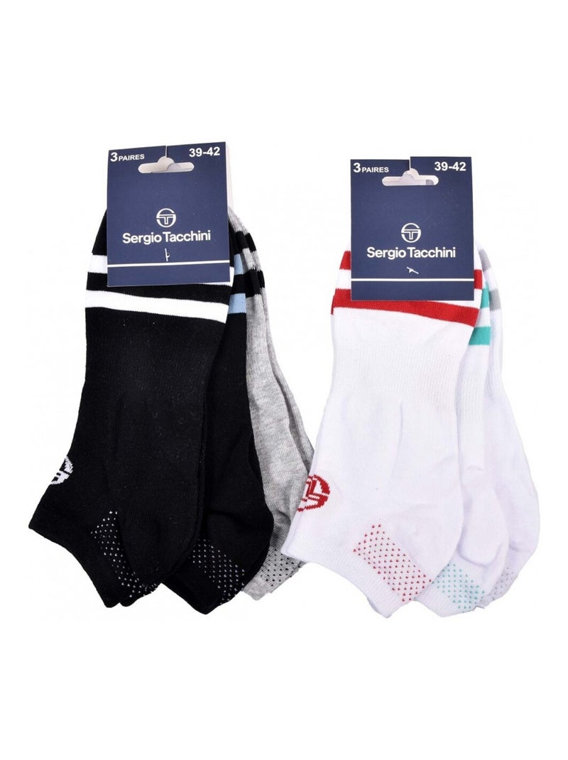 Calzini SERGIO TACCHINI SNEAKER - Confezione da 6 Multicolore - Kiabi