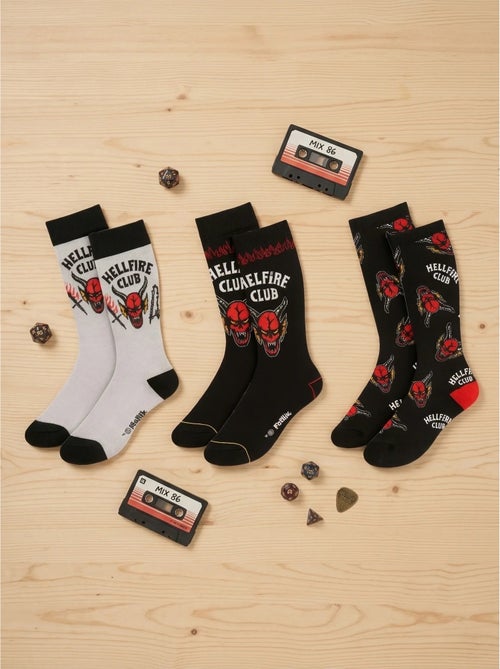 Calzini set da 3 in cotone morbido stranger things netflix - Kiabi Calzini set da 3 in cotone morbido stranger things netflix - Kiabi