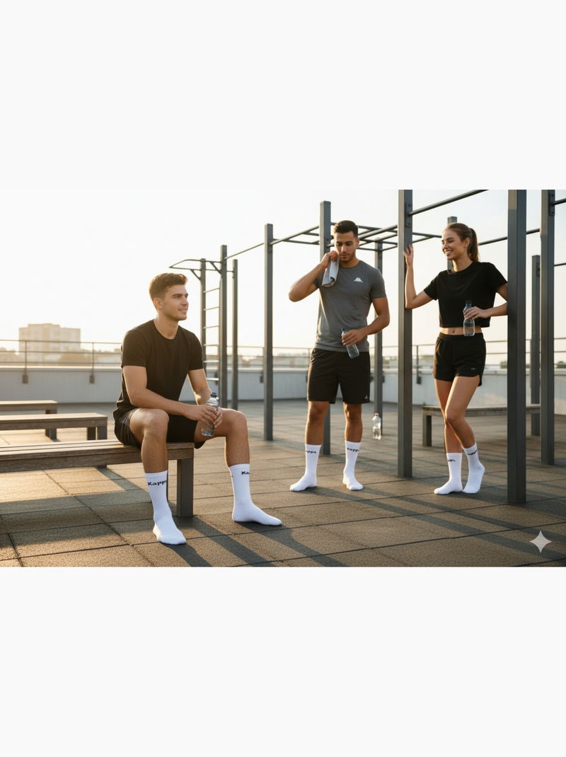Calzini SPORT KAPPA CREW - Confezione da 20 Paia + 1 GRATIS Bianco - Kiabi