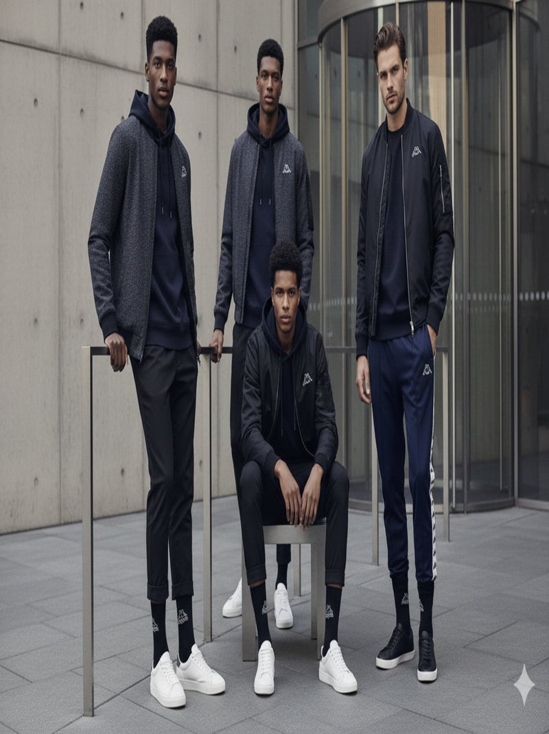 Calzini SPORT KAPPA CREW - Confezione da 9 Paia Nero - Kiabi
