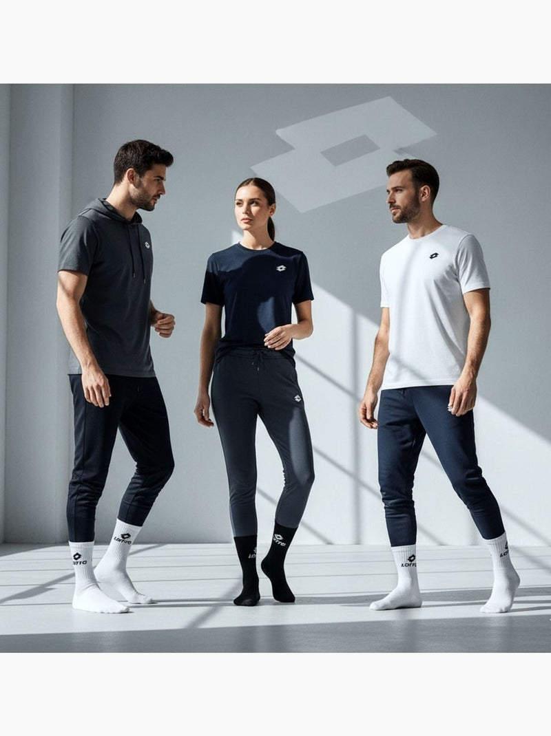 Calzini SPORT LOTTO CREW - Confezione da 12 Paia Bianco Nero - Kiabi