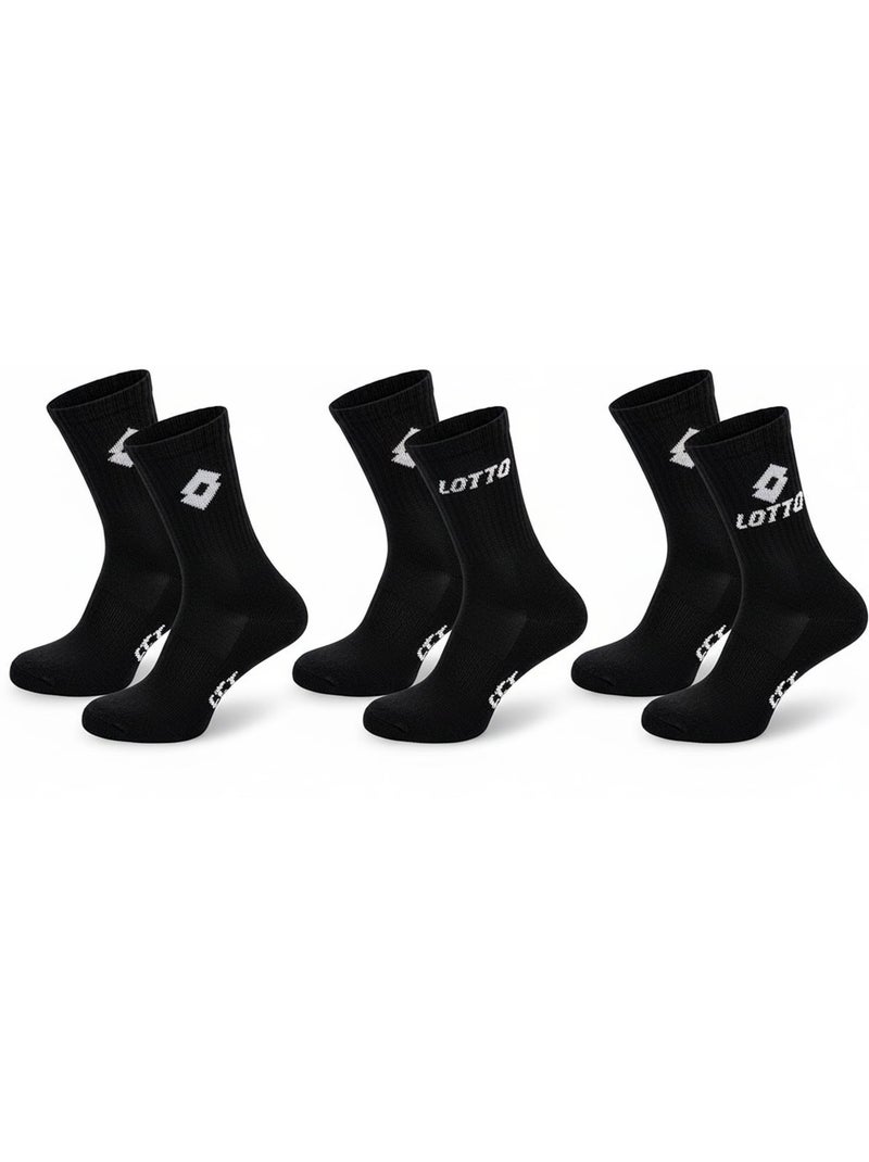 Calzini SPORT LOTTO CREW - Confezione da 12 Paia Bianco Nero - Kiabi