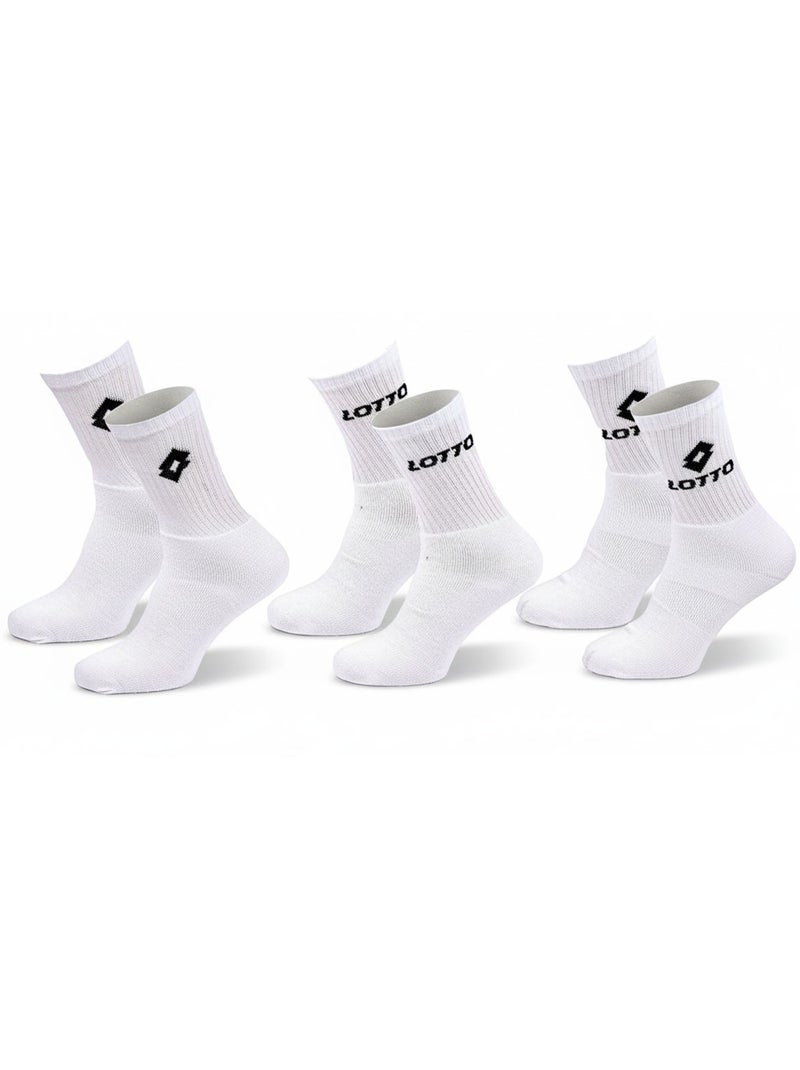 Calzini SPORT LOTTO CREW - Confezione da 12 Paia Bianco Nero - Kiabi