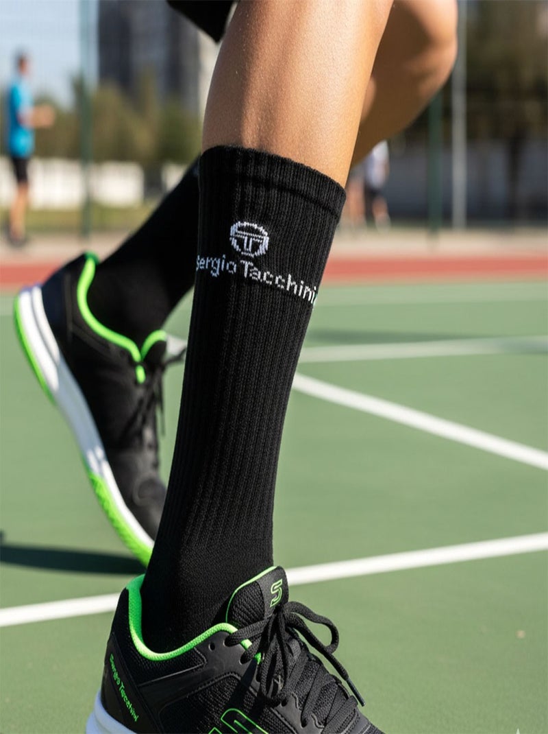 Calzini SPORT SERGIO TACCHINI - Confezione da 12 Paia Bianco Nero - Kiabi