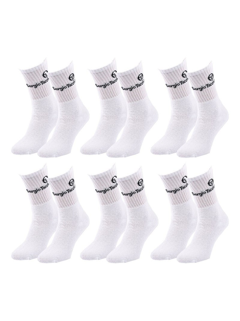Calzini SPORT SERGIO TACCHINI - Confezione da 6 Paia Bianco - Kiabi