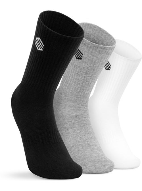Calzini sportivi - confezione da 3 paia lifestyle uomo e donna step - Kiabi