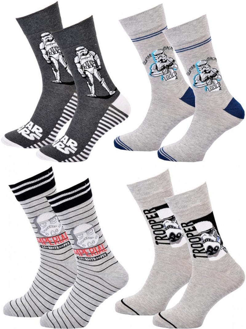 Calzini Star Wars uomo - Confezione da 4 Multicolore - Kiabi