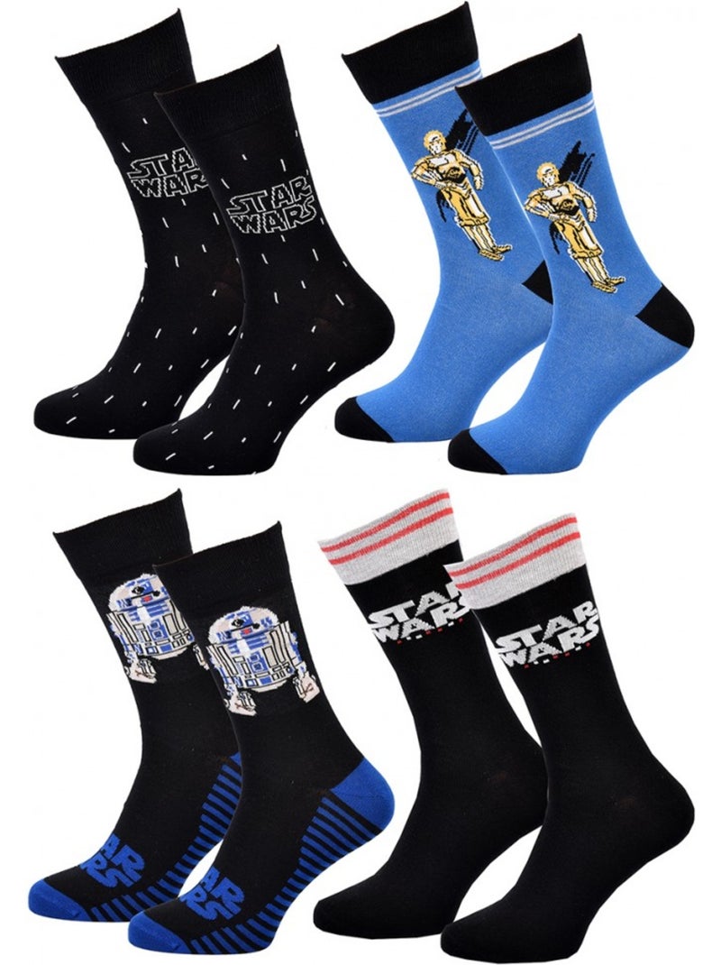 Calzini Star Wars uomo - Confezione da 4 Multicolore - Kiabi