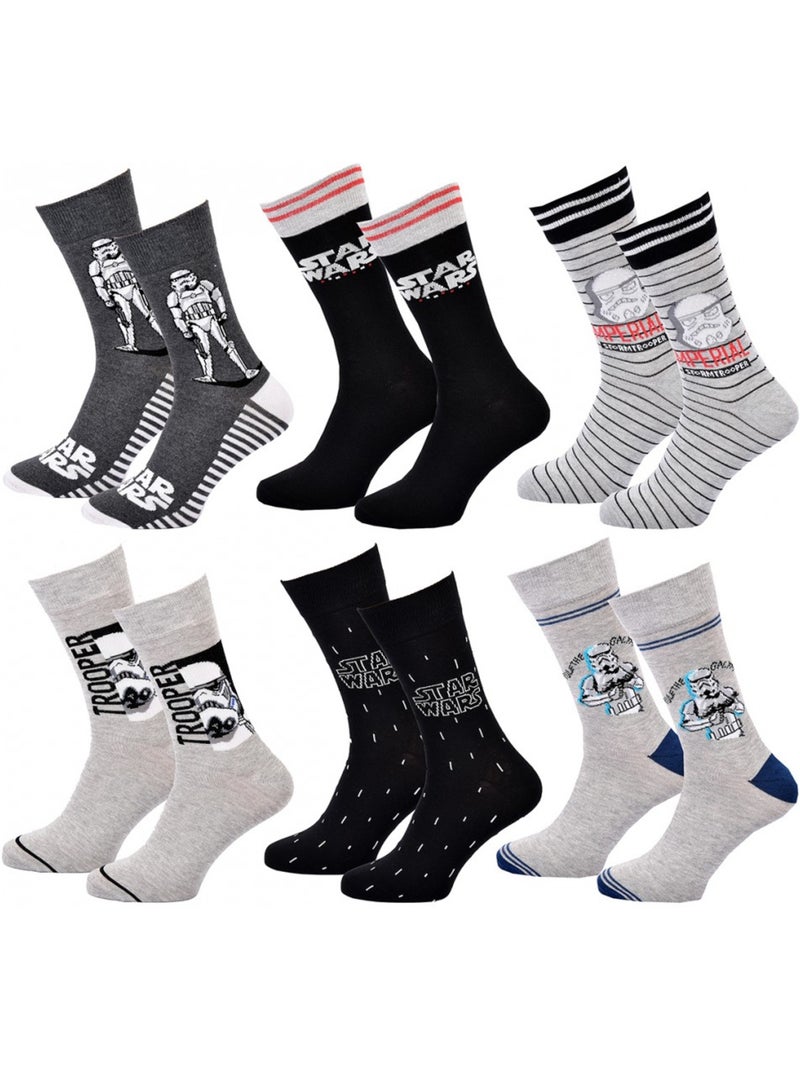 Calzini Star Wars uomo - Confezione da 6 Multicolore - Kiabi