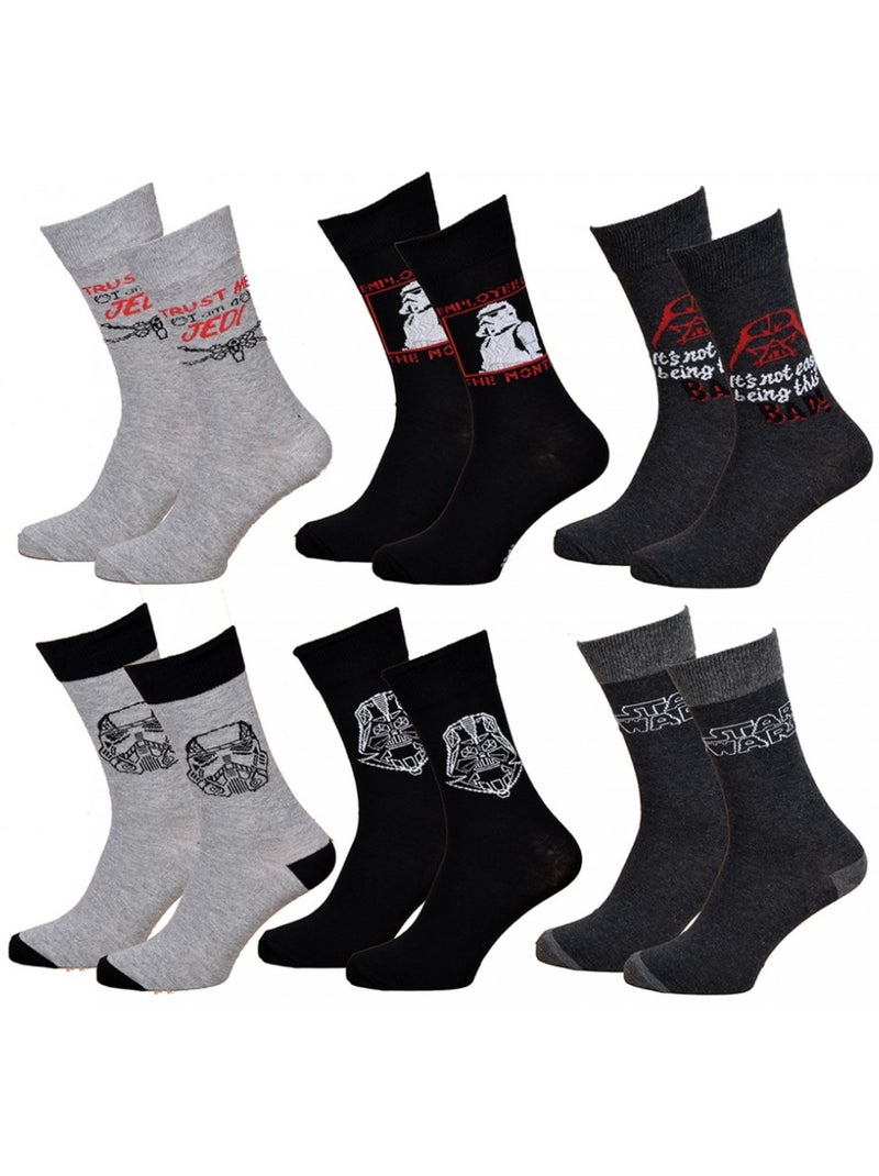 Calzini Star Wars uomo - Confezione da 6 Multicolore - Kiabi