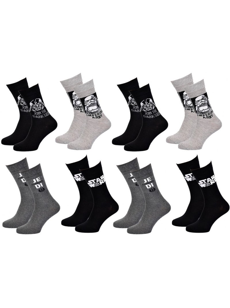 Calzini Star Wars uomo - Confezione da 8 Multicolore - Kiabi