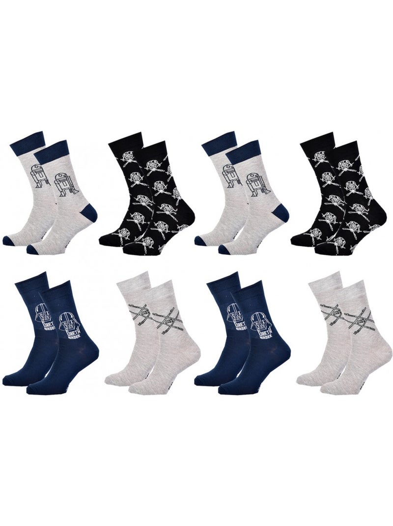 Calzini Star Wars uomo - Confezione da 8 Multicolore - Kiabi