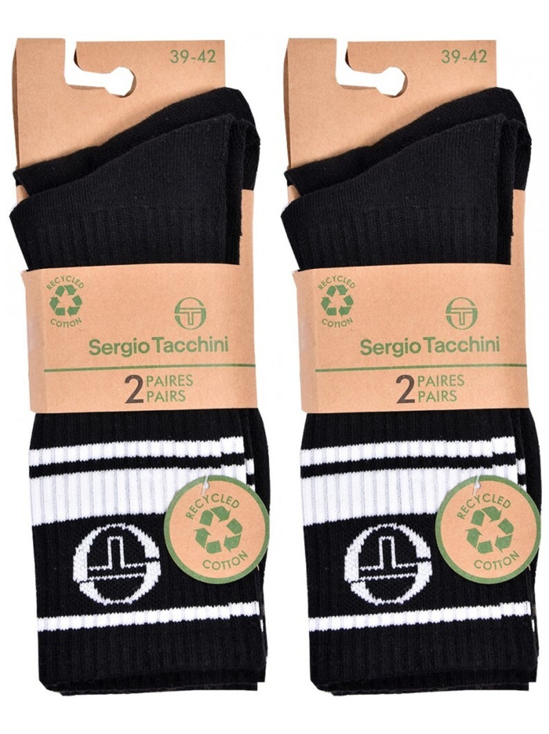 Calzini TENNIS SERGIO TACCHINI Confezione da 4 Paia Multicolore - Kiabi