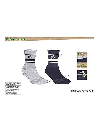 Calzini TENNIS SERGIO TACCHINI Confezione da 4 Paia