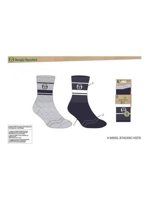 Calzini TENNIS SERGIO TACCHINI Confezione da 4 Paia - Kiabi