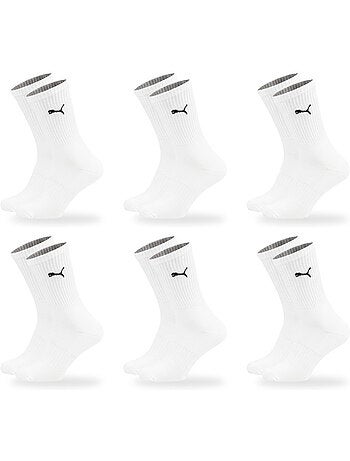 Calzini unisex puma crew confezione 6 paia - cotone, tacco cucito