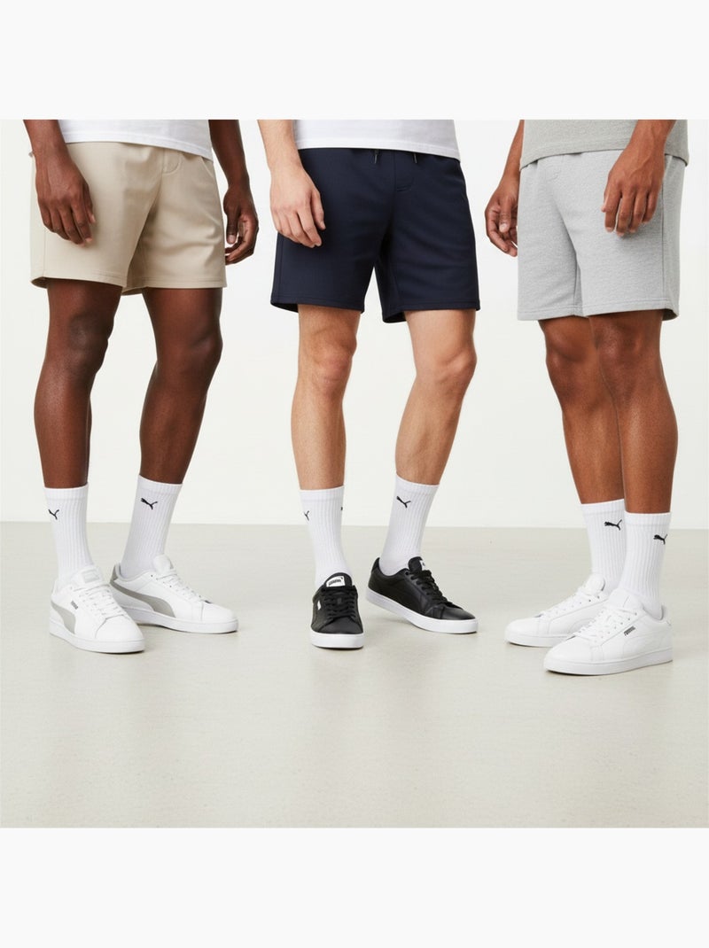 Calzini unisex puma crew confezione 6 paia - cotone, tacco cucito Bianco - Kiabi
