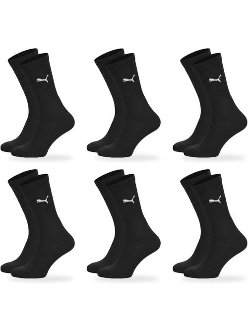 Calzini unisex puma crew confezione 6 paia - cotone, tacco cucito - Kiabi Calzini unisex puma crew confezione 6 paia - cotone, tacco cucito - Kiabi