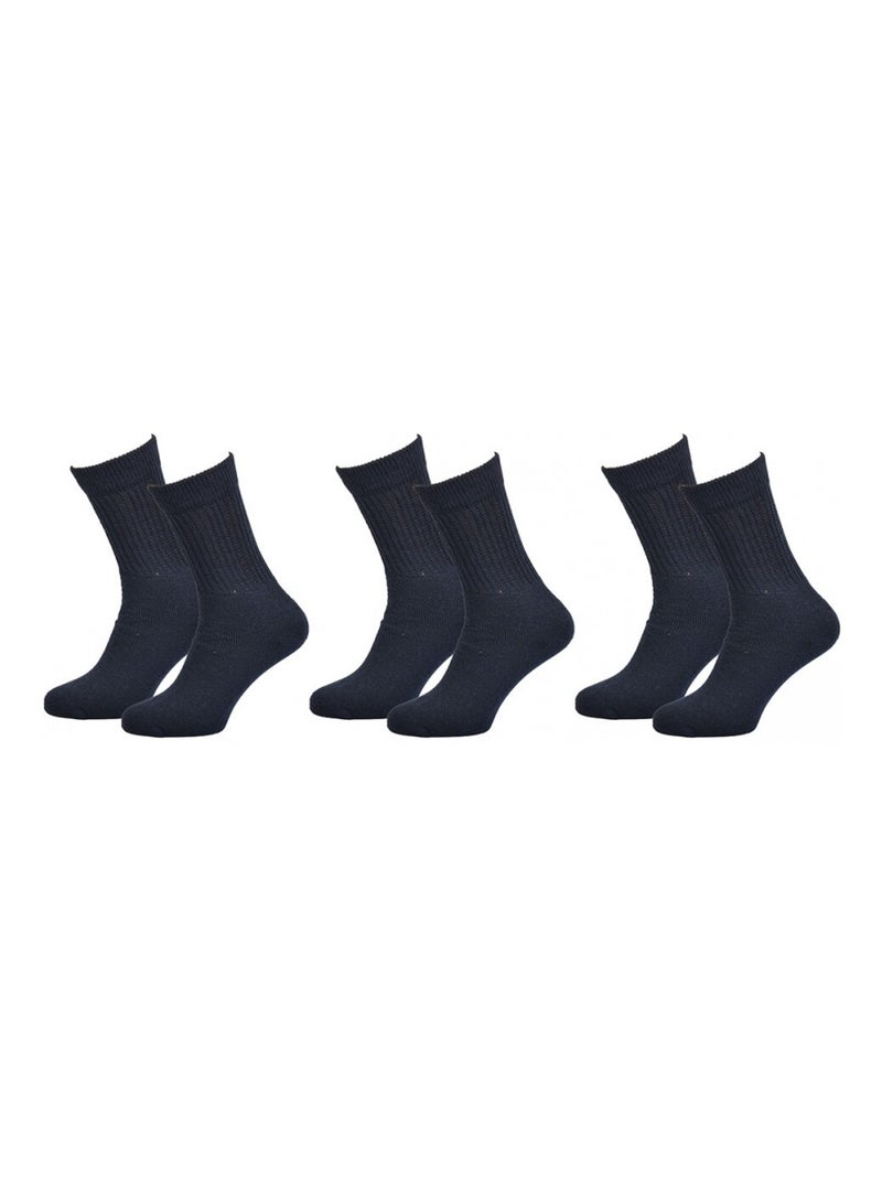 Calzini Uomo C17 JEANS - Confezione da 6 Blu marino - Kiabi