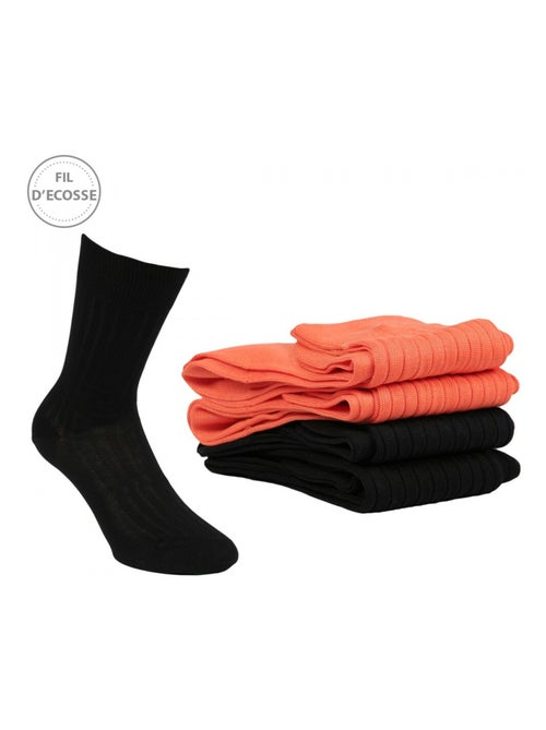 Calzini Uomo Confezione da 4 Fil d'Ecosse - Kiabi