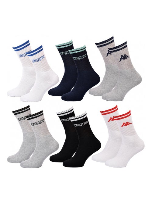 Calzini Uomo CREW KAPPA - Confezione da 6 - Kiabi