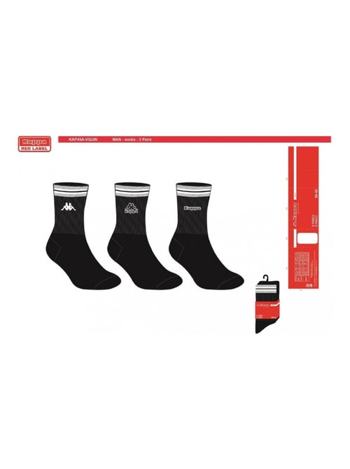 Calzini Uomo CREW KAPPA - Confezione da 6 - Kiabi
