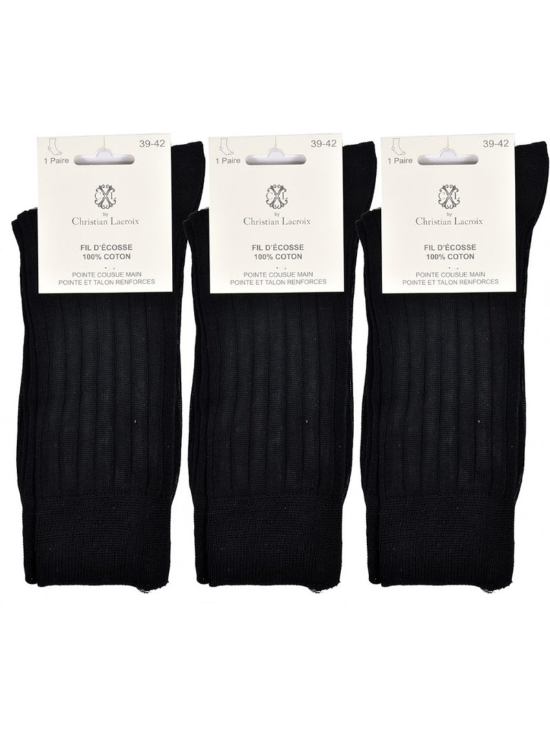 Calzini Uomo CXL BY LACROIX - Confezione da 3 Nero - Kiabi