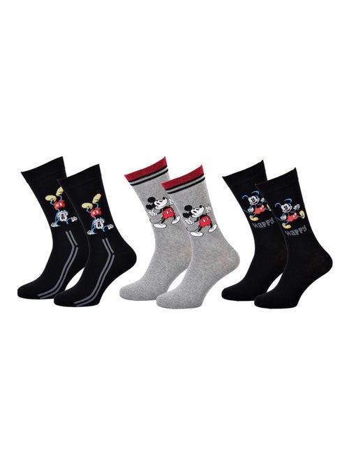 Calzini Uomo DISNEY MICKEY MOUSE - Confezione da 3 - Kiabi
