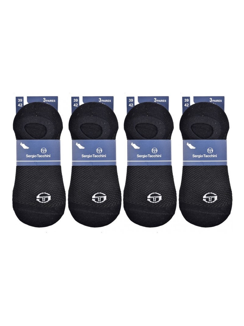 Calzini Uomo FOOTIES SERGIO TACCHINI - Confezione da 12 Multicolore - Kiabi