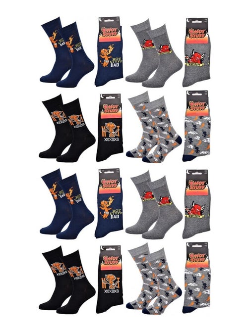 Calzini Uomo HOT STUFF - Confezione da 8 - Kiabi