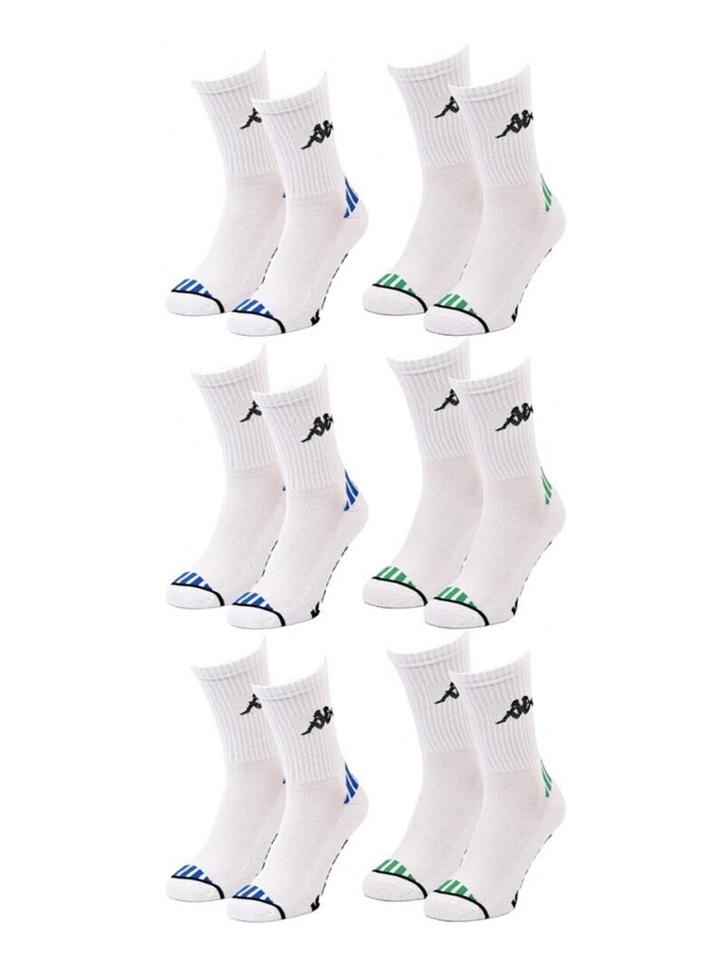 Calzini Uomo KAPPA CREW SPORT - Confezione da 6 Bianco - Kiabi