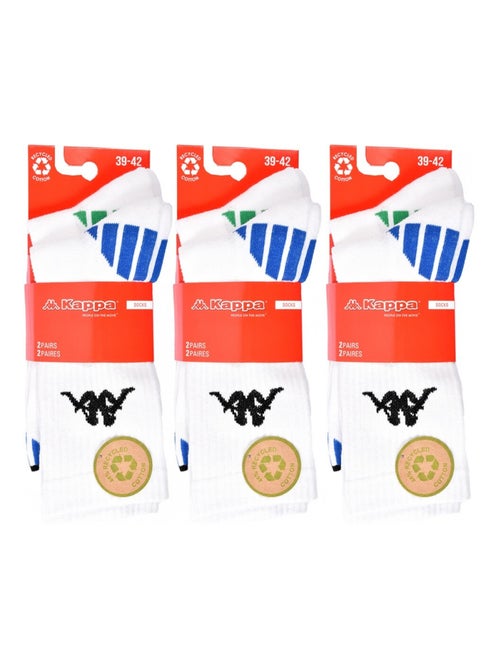Calzini Uomo KAPPA CREW SPORT - Confezione da 6 - Kiabi Calzini Uomo KAPPA CREW SPORT - Confezione da 6 - Kiabi