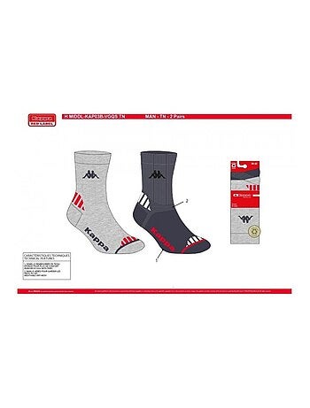 Calzini Uomo KAPPA CREW SPORT - Confezione da 6